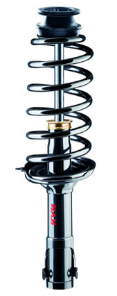 A shock absorber and coil spring strut assembly